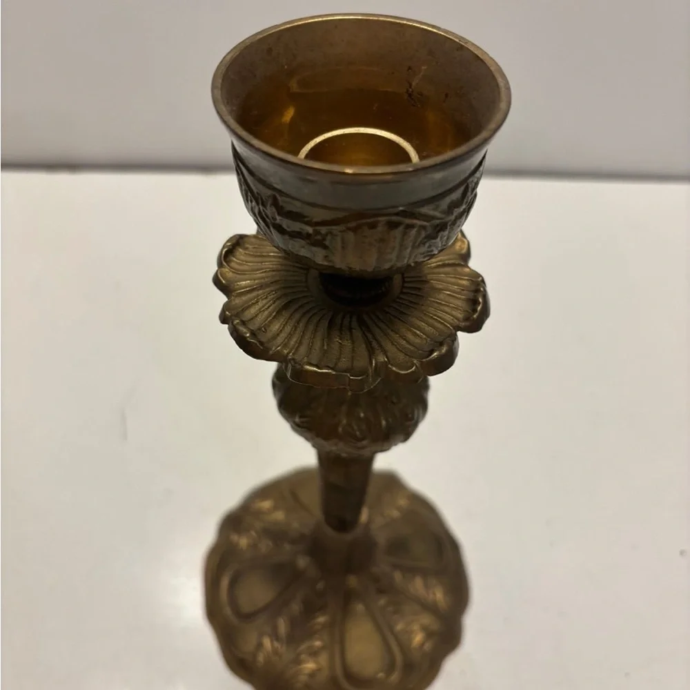 Vintage brass candle stick holder